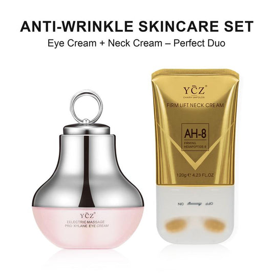 YCZ Neck-Eye Care Tightening & Revitalizing Set - Smooth of Fine Lines, Eye & Neck Treatment, Skin Moisturizer, Deep Moisturizing Skincare