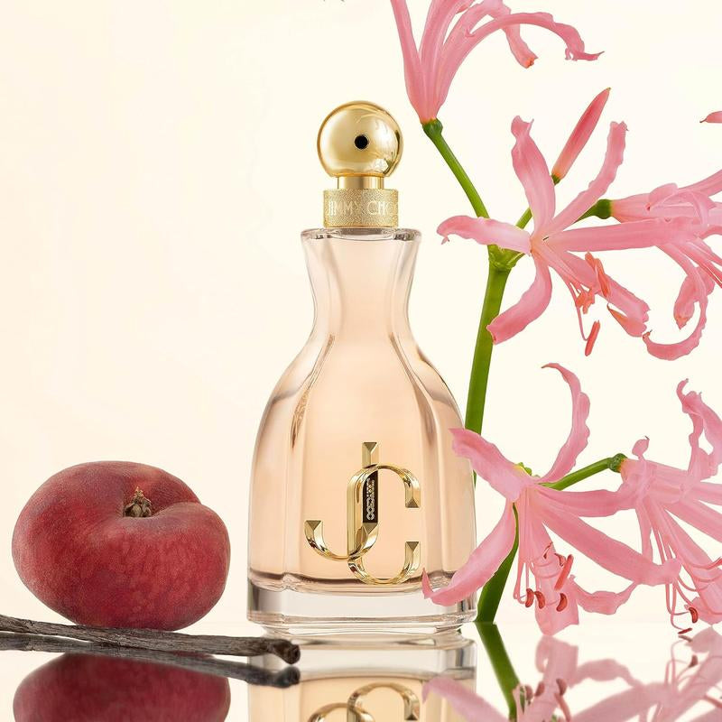 Jimmy Choo I Want Choo Eau De Parfum Spray for Women - Floral Notes with Mandarin Juice, Velvet Peach, Red Spider Lily, Jasmine Sambac & Vanilla