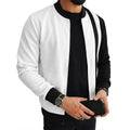 Men's Colorblock Bomber Jacket | Lightweight Zip-Up Coat