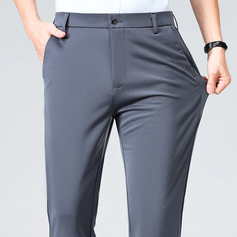 Men's Slim Fit Dress Pants | Smart Casual Suit Trousers