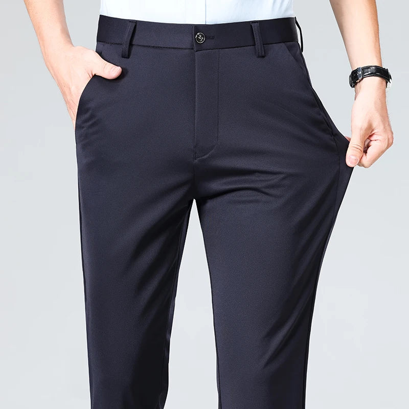 Men's Slim Fit Dress Pants | Smart Casual Suit Trousers