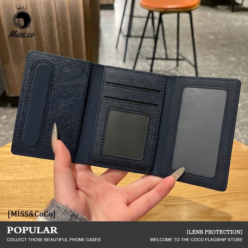 Luxury PU Leather Wallet | Magnetic Closure with Storage Compartments