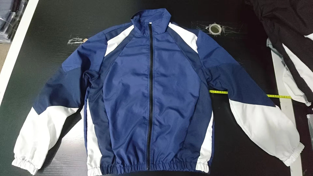 Men's Color-Block Jacket - Lightweight Windproof Casual Wear