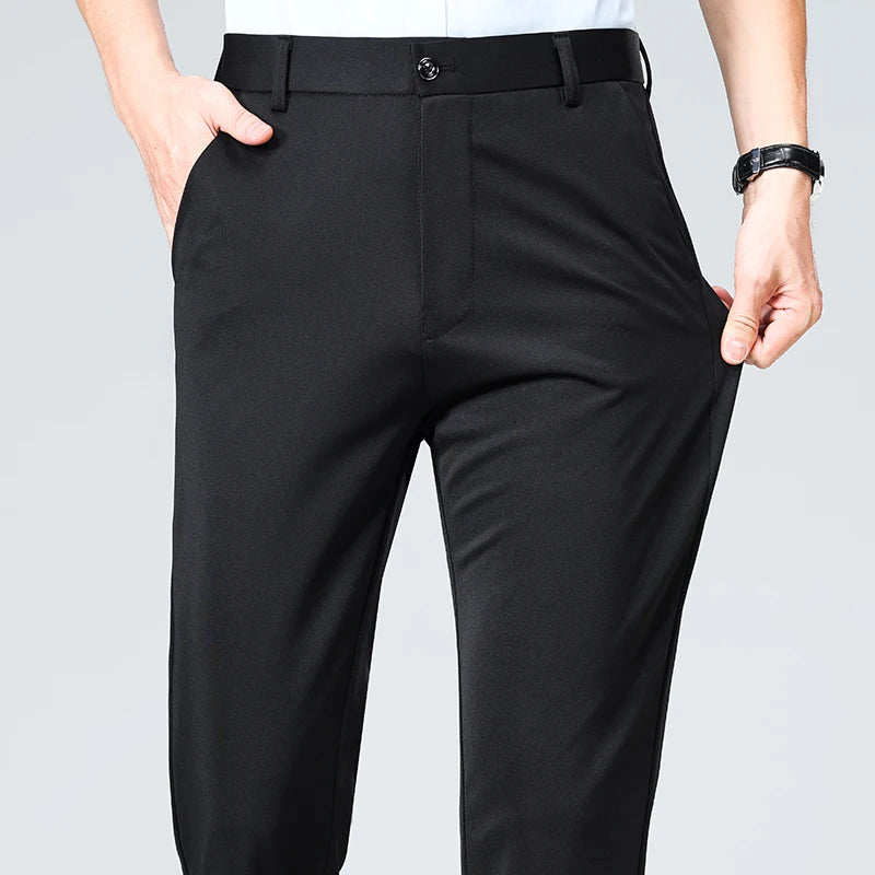 Men's Slim Fit Dress Pants | Smart Casual Suit Trousers