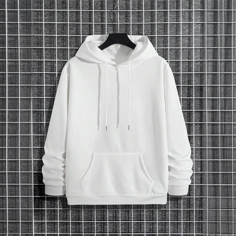 Men's Casual Hoodie - Soft Fleece Pullover