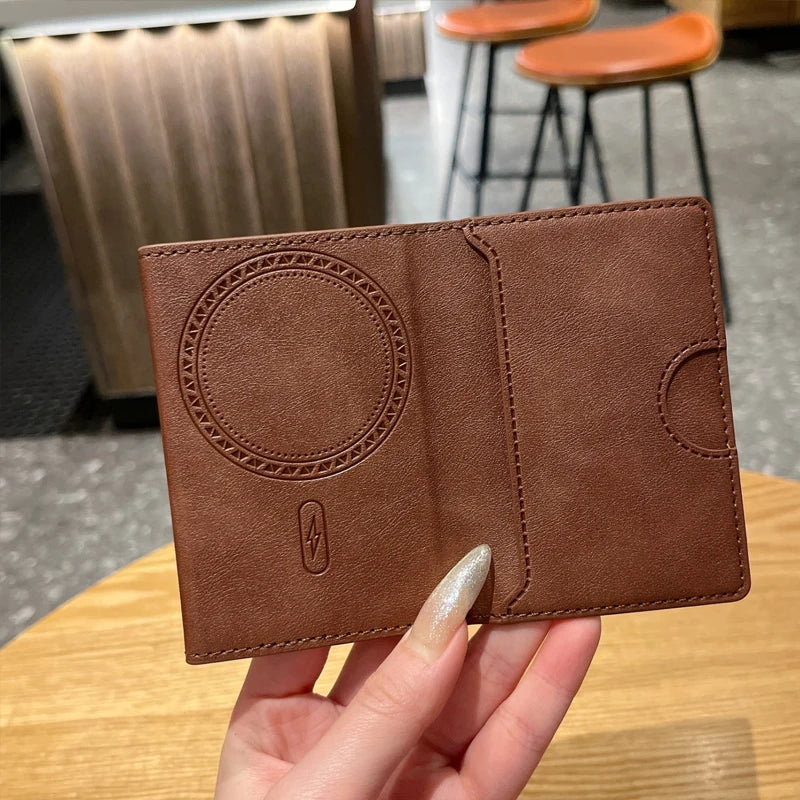 Luxury PU Leather Wallet | Magnetic Closure with Storage Compartments