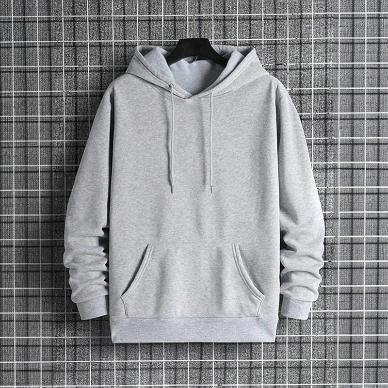 Men's Casual Hoodie - Soft Fleece Pullover
