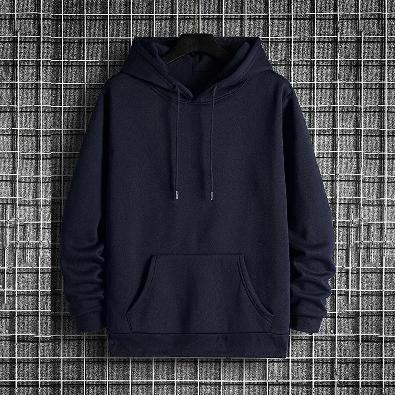 Men's Casual Hoodie - Soft Fleece Pullover