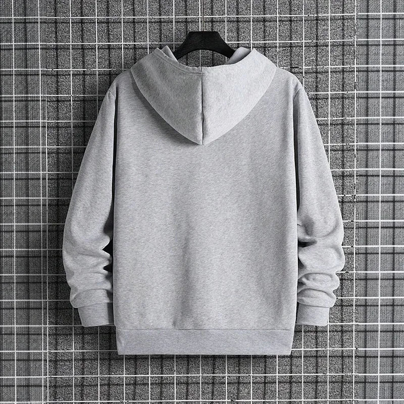 Men's Casual Hoodie - Soft Fleece Pullover