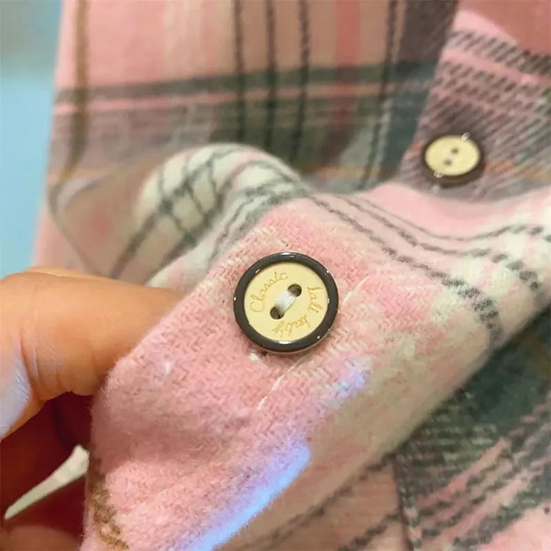 Kids' Autumn Plaid Shirt | Long Sleeve Casual Top for Boys & Girls (2-7Y)