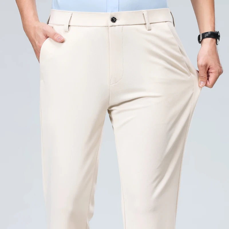Men's Slim Fit Dress Pants | Smart Casual Suit Trousers