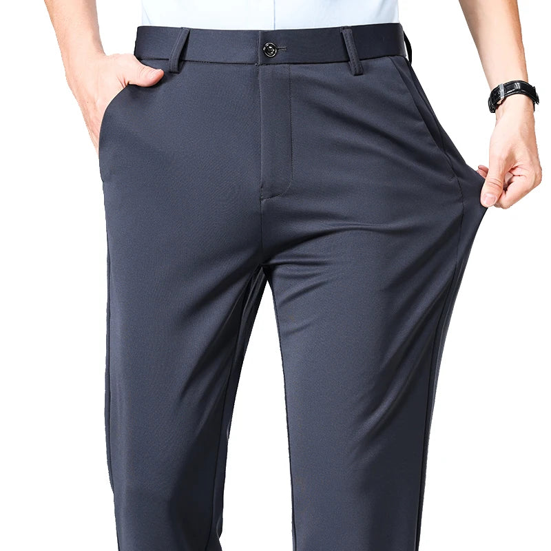 Men's Slim Fit Dress Pants | Smart Casual Suit Trousers