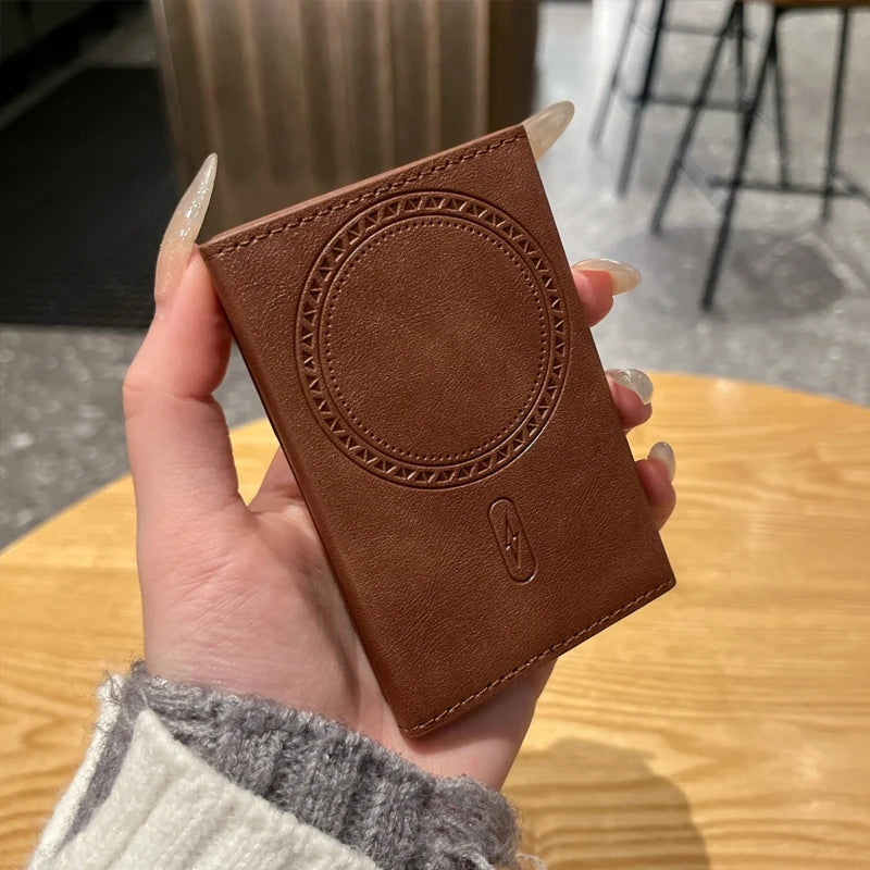 Luxury PU Leather Wallet | Magnetic Closure with Storage Compartments