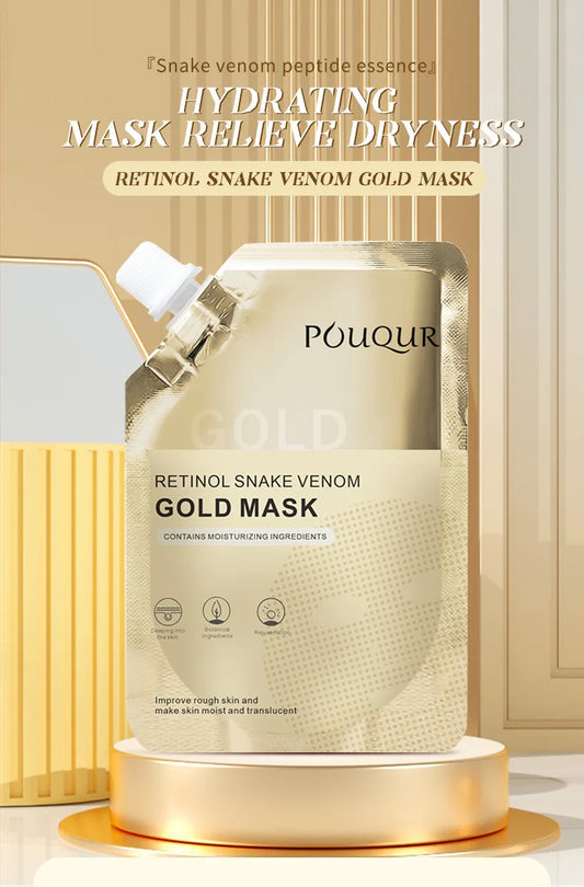 Moisturizing Retinol Snake Venom Peptide Gold Mask  Skin Care 100G