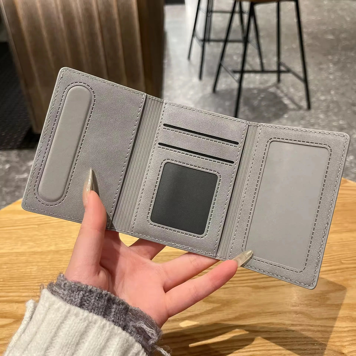 Luxury PU Leather Wallet | Magnetic Closure with Storage Compartments