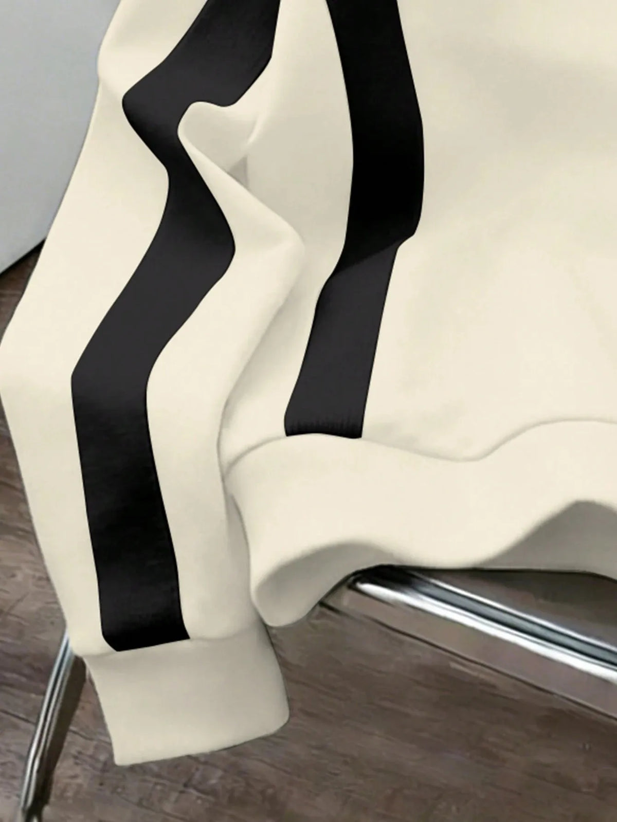 Men's DREAM Sweatshirt - Cream & Black Stripe Design