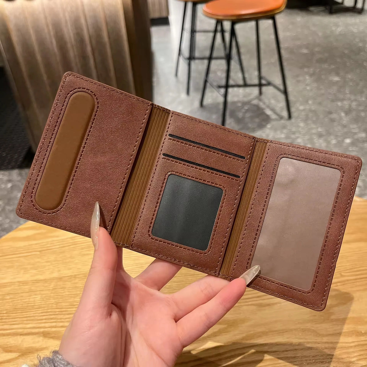 Luxury PU Leather Wallet | Magnetic Closure with Storage Compartments