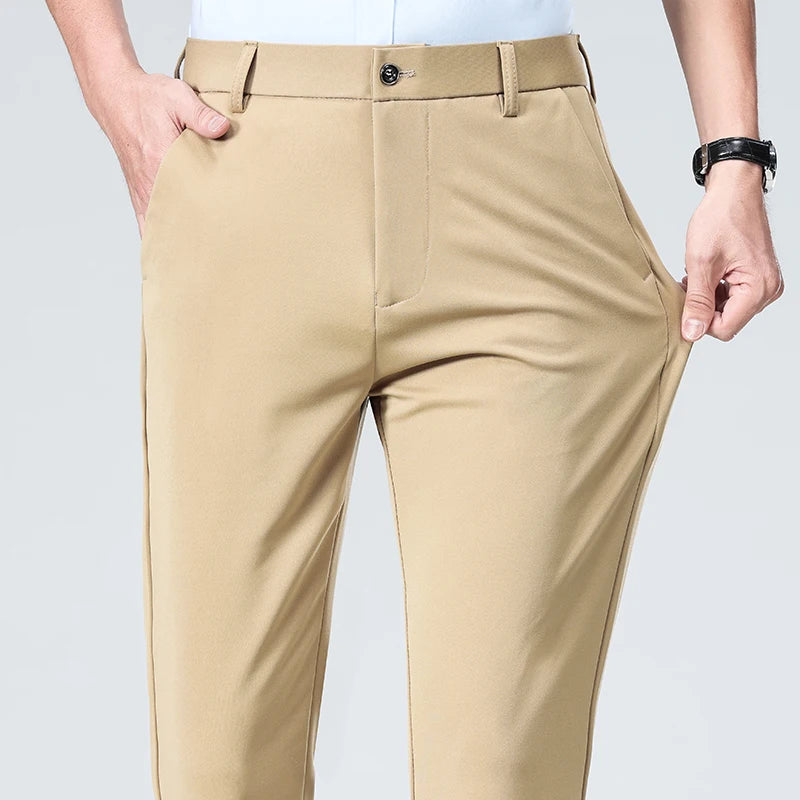 Men's Slim Fit Dress Pants | Smart Casual Suit Trousers
