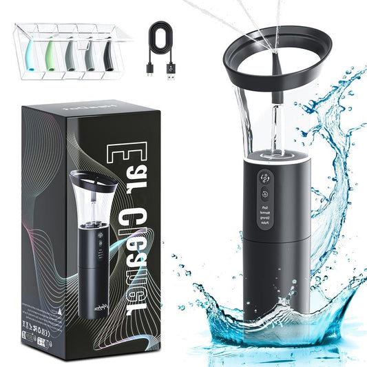 Morfone Electric Ear Wax Removal – Rechargeable Water Spray | Temp Detection | 4 Pressure Levels | IPX6 Waterproof | Viral Deep Ear Cleaning System