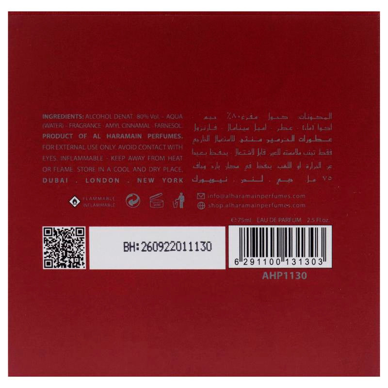 Al Haramain Manege Rouge for Women - 2.5 Oz EDP Spray, Women'S Fragrances, Gift Candy Eau De Parfum Spray for Women